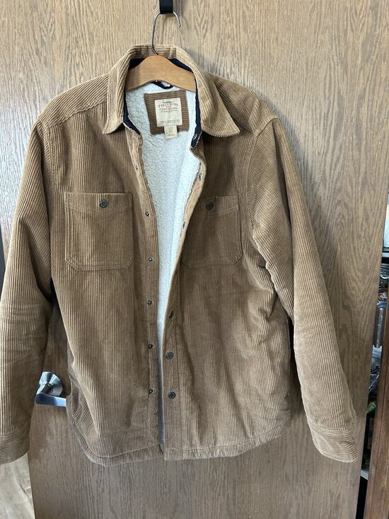 TELLURIDE Other - TELLURIDE CAMEL BROWN CORDUROY SHERPA LINED SNAP BUTTON UP JACKET MENS SIZE M